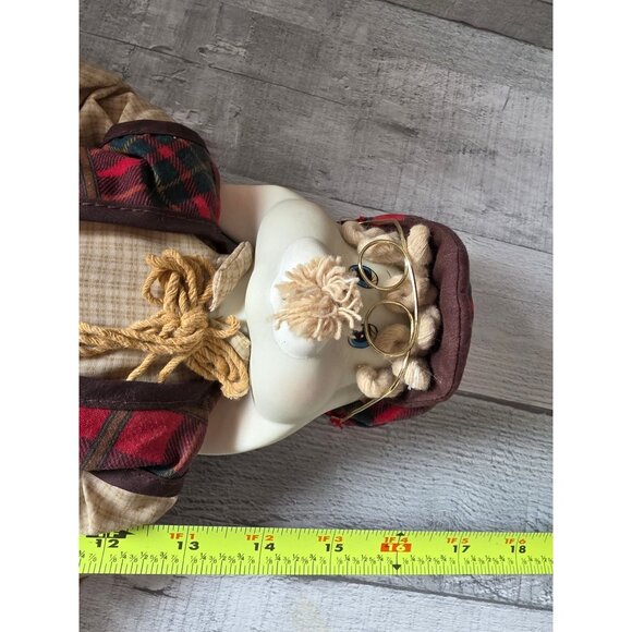 House Of Lloyd Grandpa Rabbit Doll Christmas Around The World Plaid Vest & Hat 1 - Picture 7 of 7
